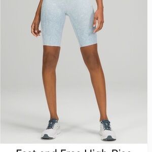 Lululemon Athletica Light Gray Bike Shorts